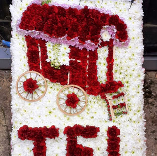 Gypsy Cart 2D Funeral Floral Tribute.