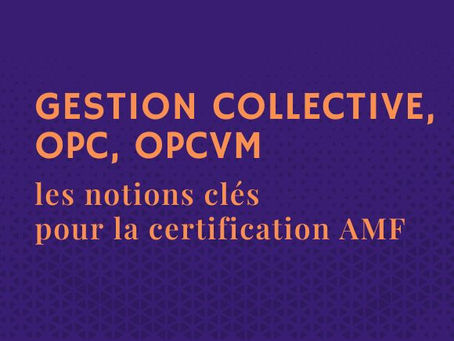 Illustration article : gestion collective, OPC et OPCVM – notions clés pour la certification AMF