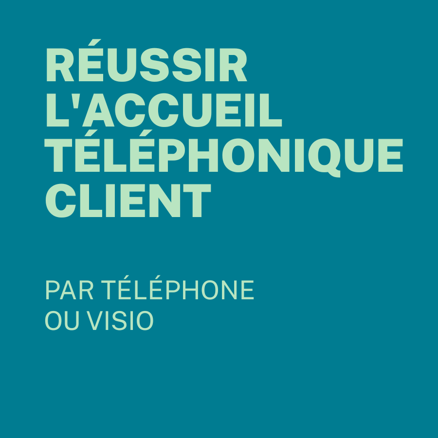 Formation accueil téléphonique client par téléphone ou visio | Training Center Nouvelles Donnes
