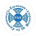 The logo of the Emmaus Community of St Benedict, Edinburgh, a new Benedictine monastic community in Edinburgh, Scotland.