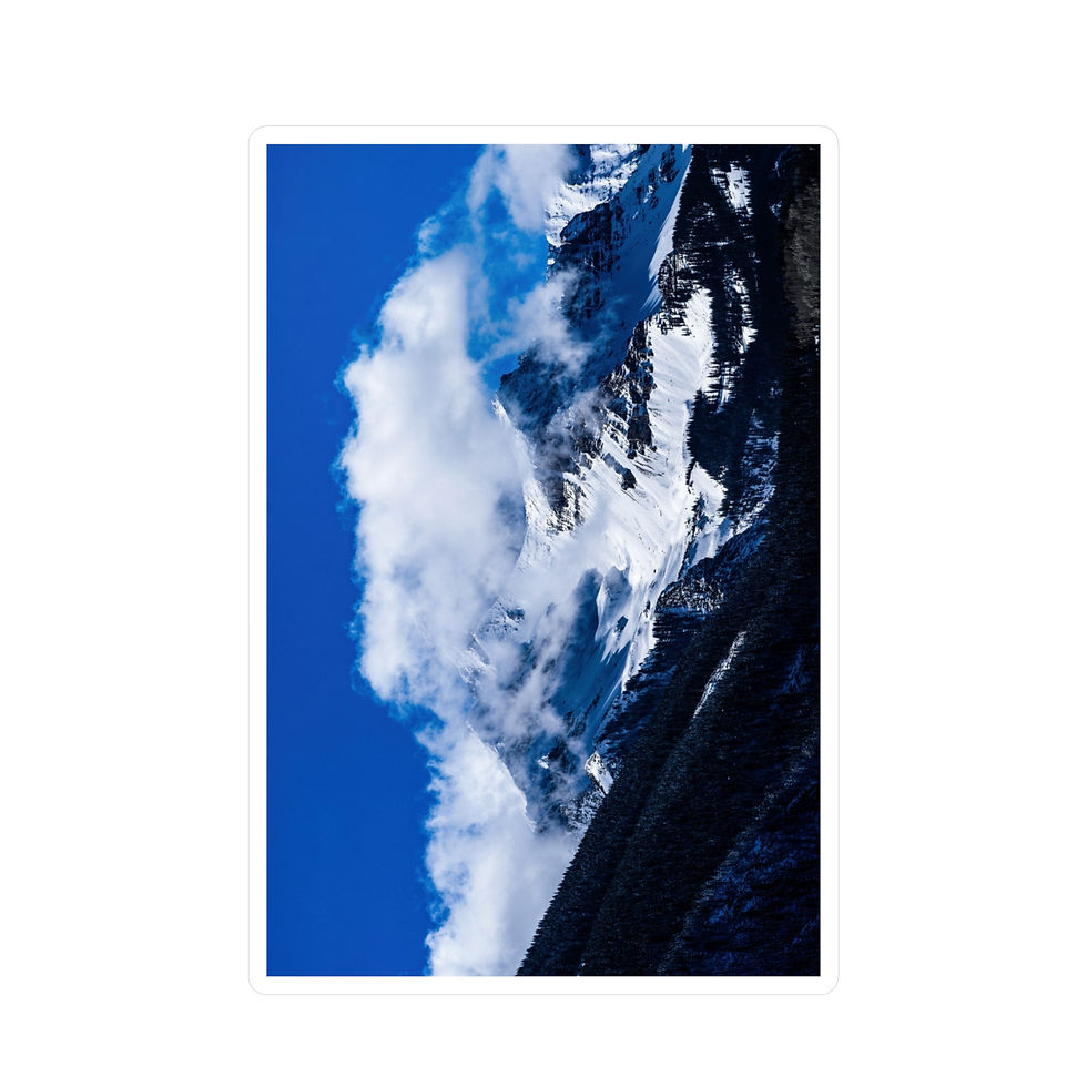 Thumbnail: Snowcapped Mountains, Kiss-Cut Vinyl Decals