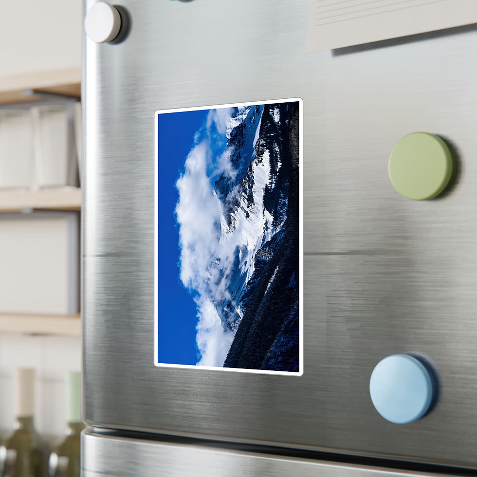 Thumbnail: Snowcapped Mountains, Kiss-Cut Vinyl Decals