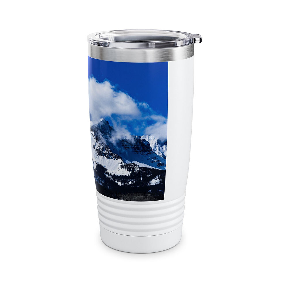 Thumbnail: Snowcapped Mountains, Ringneck Tumbler, 20oz