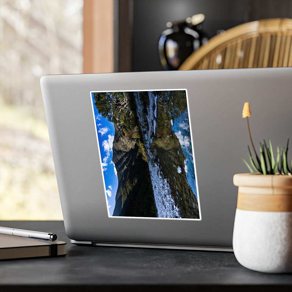 Thumbnail: Serenity at a River's Edge, Kiss-Cut Vinyl Decals