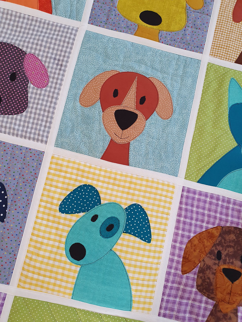 fun pooches applique quilt