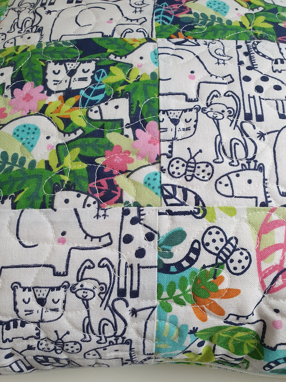 Thumbnail: hide and seek throw and cushion set close up