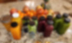Juice, Bottles, and fruit