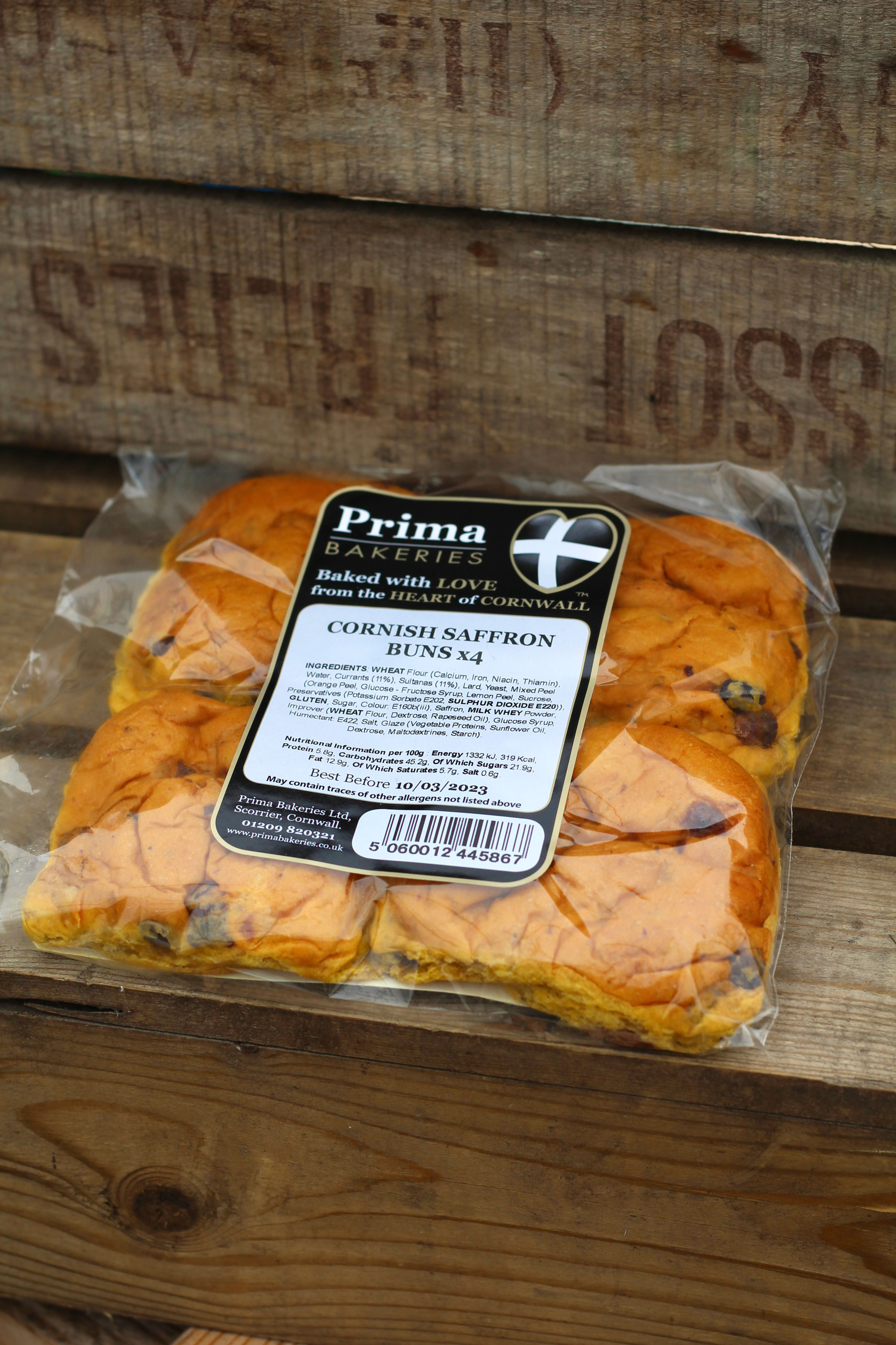Cornish Saffron Buns pack of 4
