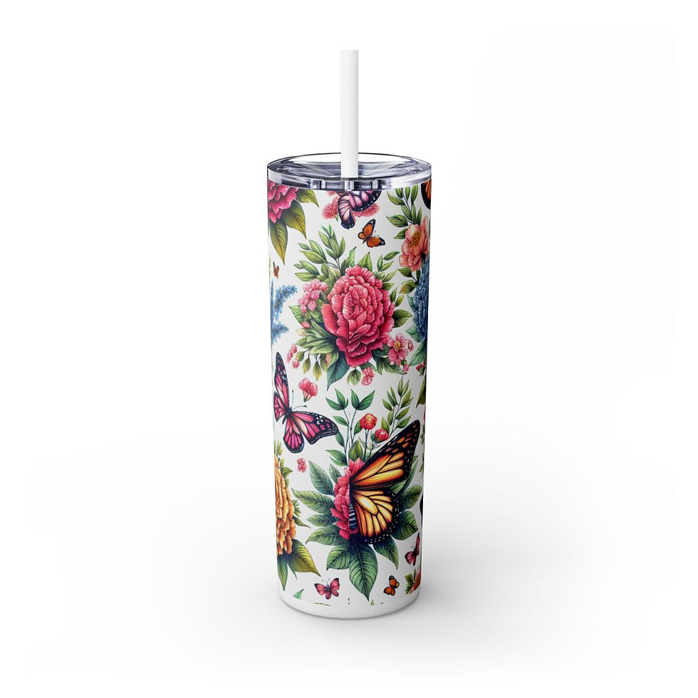 Thumbnail: Mothers Day Skinny 20oz. Tumbler with Straw -Mom Tumbler, Mothers Day Gift