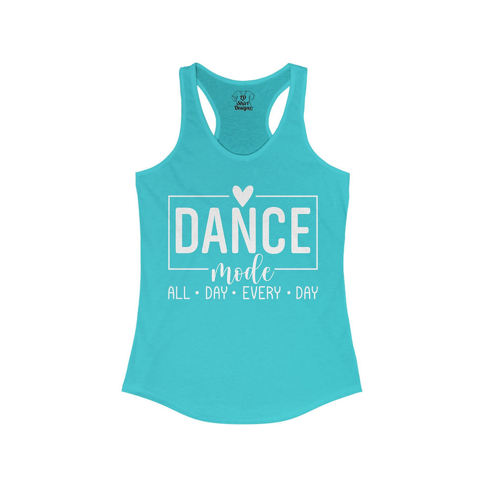 Thumbnail: Dance Racerback Tank Top for Women-Dance Lover, Dance Mode