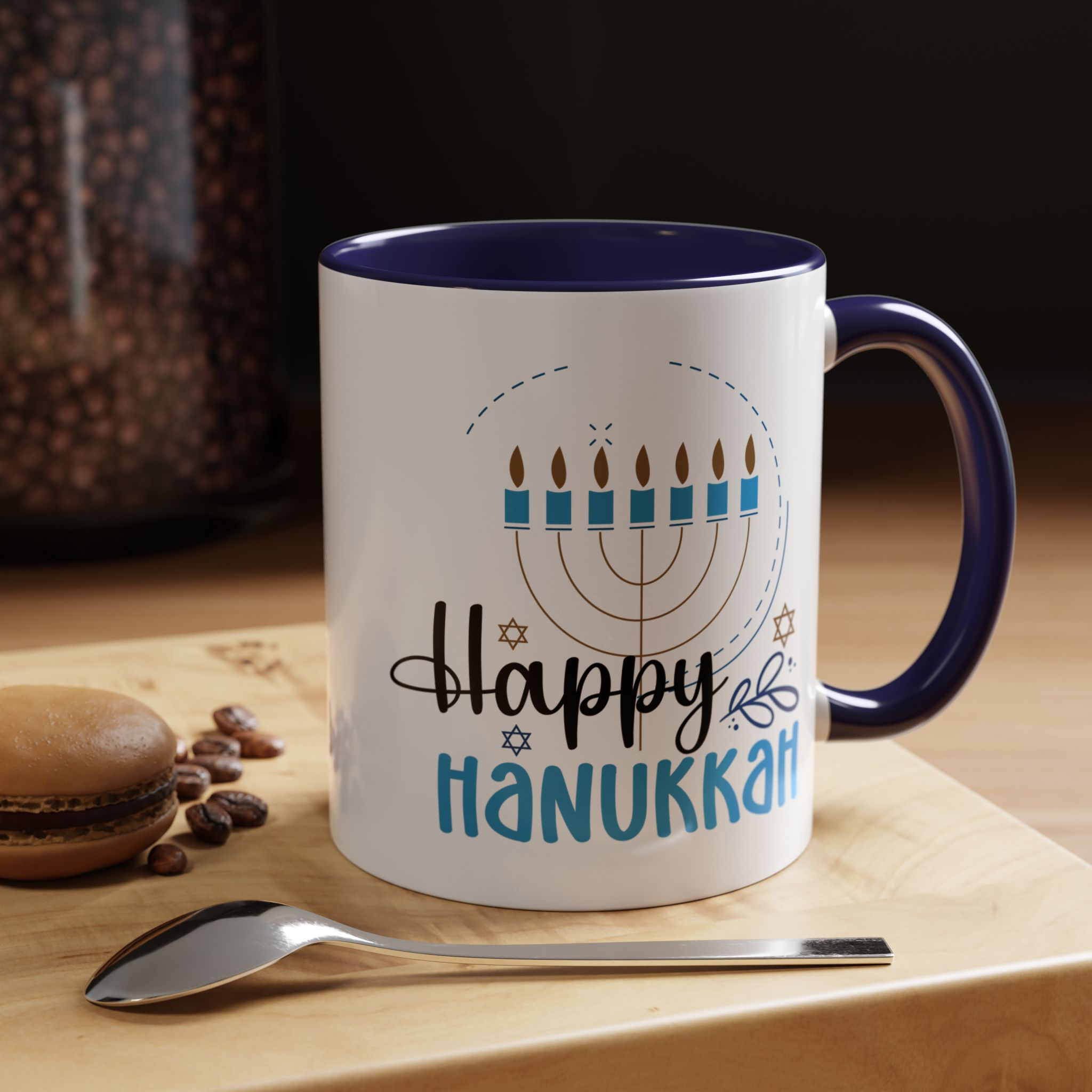 Hanukkah Coffee Mug (11 oz. 15oz.)-Hanukkah Mug,Happy Hanukkah mug,Hanukkah gift