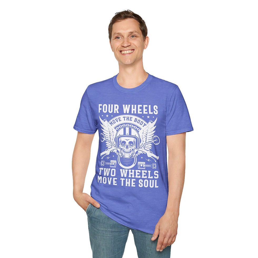 Thumbnail: Motorcycle Shirt - Biker shirt, Skeleton biker, American Flag biker