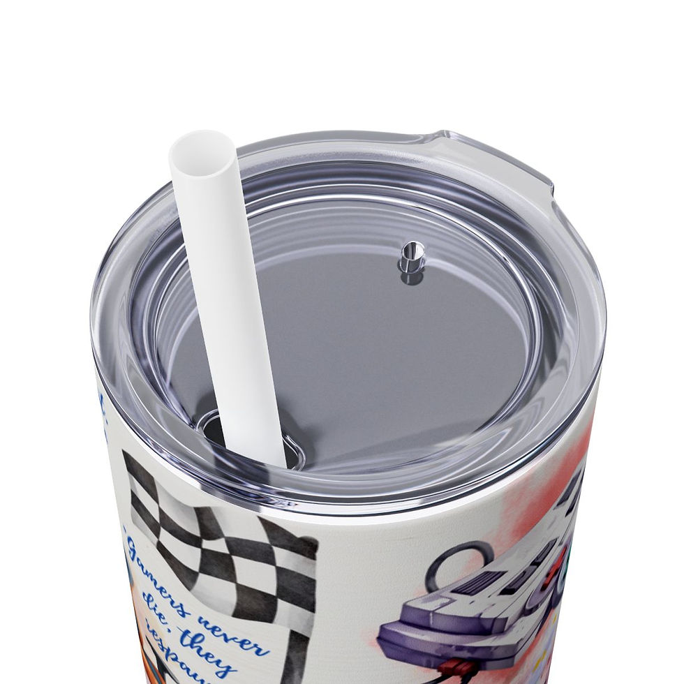Thumbnail: Gamers Life 20oz.Tumbler with Straw-Gamer Tumbler,Gamer gift,Gamers life tumbler