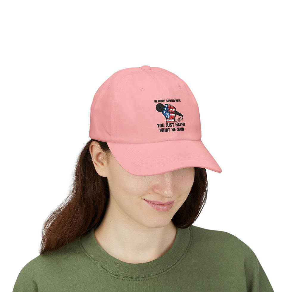 Thumbnail: Embroidered Charie Kirk Hat - He Didn't Spread Hate You Just Hated What He Said