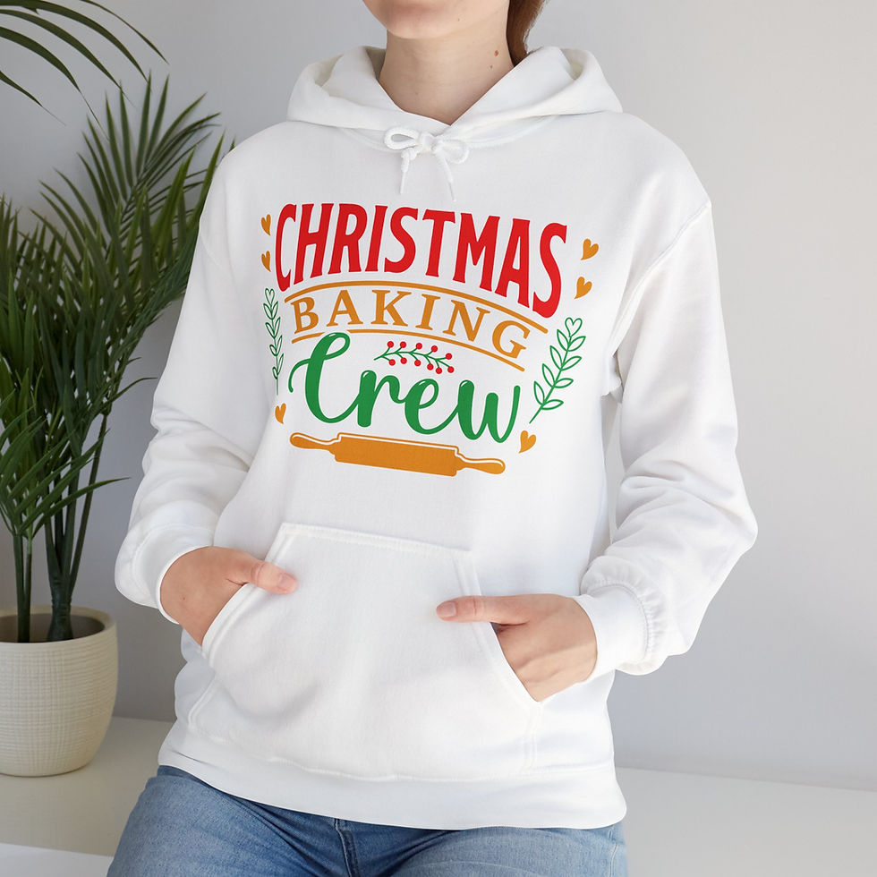 Thumbnail: Christmas Holiday Hoodie Sweatshirt-Unisex Heavy Blend, Baking Crew