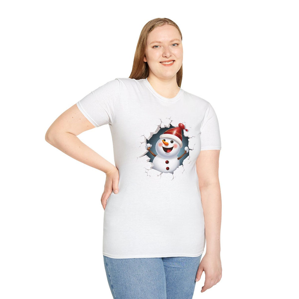 Thumbnail: Christmas Shirt-Christmas Shirt Gift, Womans shirt, Christmas snowman shirt