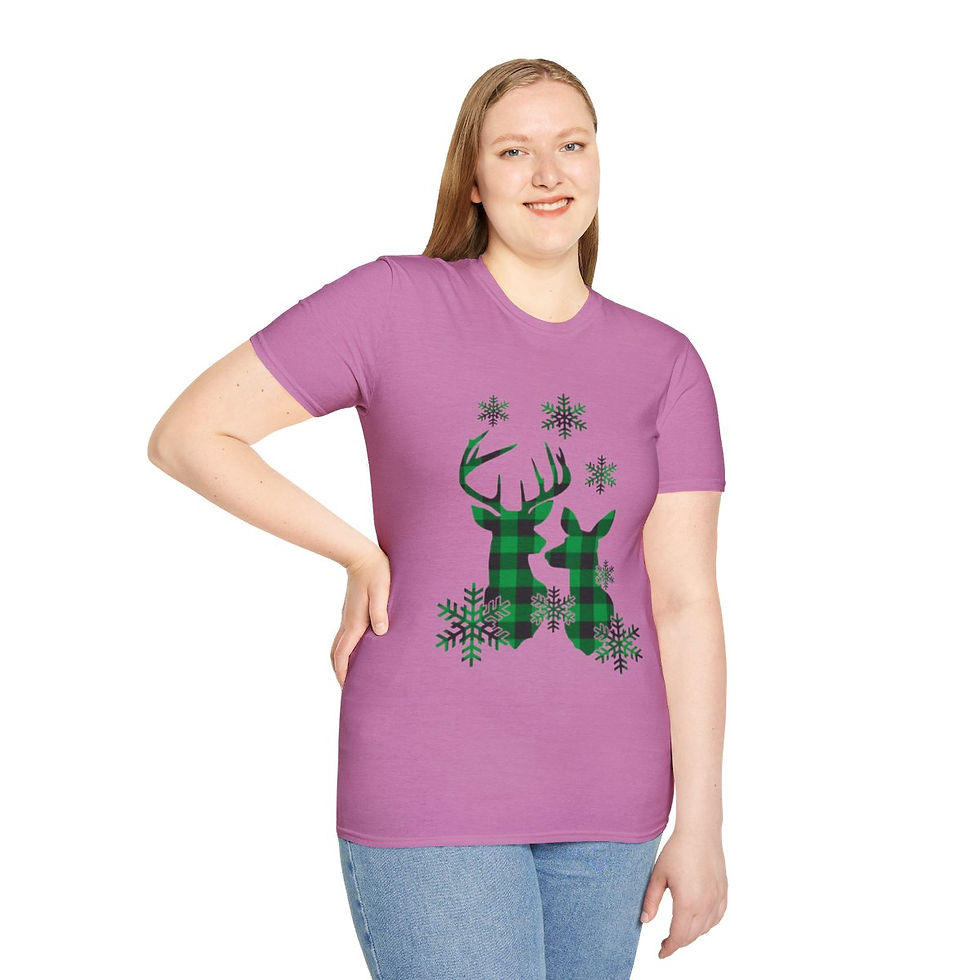 Thumbnail: Christmas Shirt-Christmas Shirt Gift, Womans shirt, Christmas Reindeer shirt