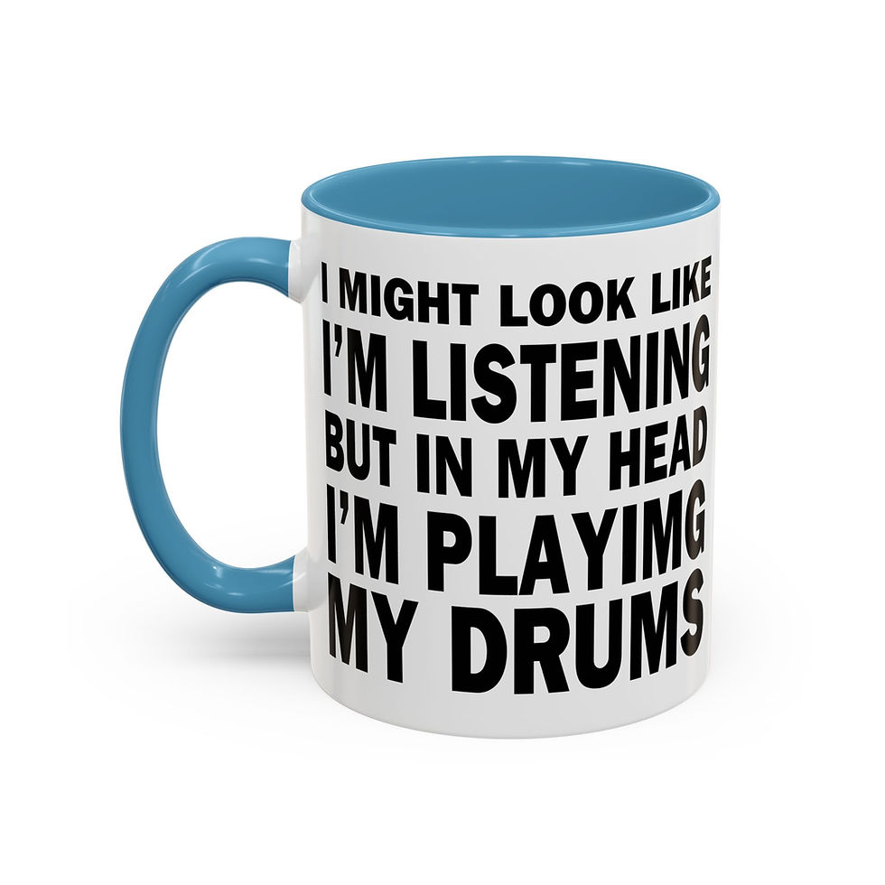 Thumbnail: Funny Drummer Mug – Sip your brew and keep the beat alive!
