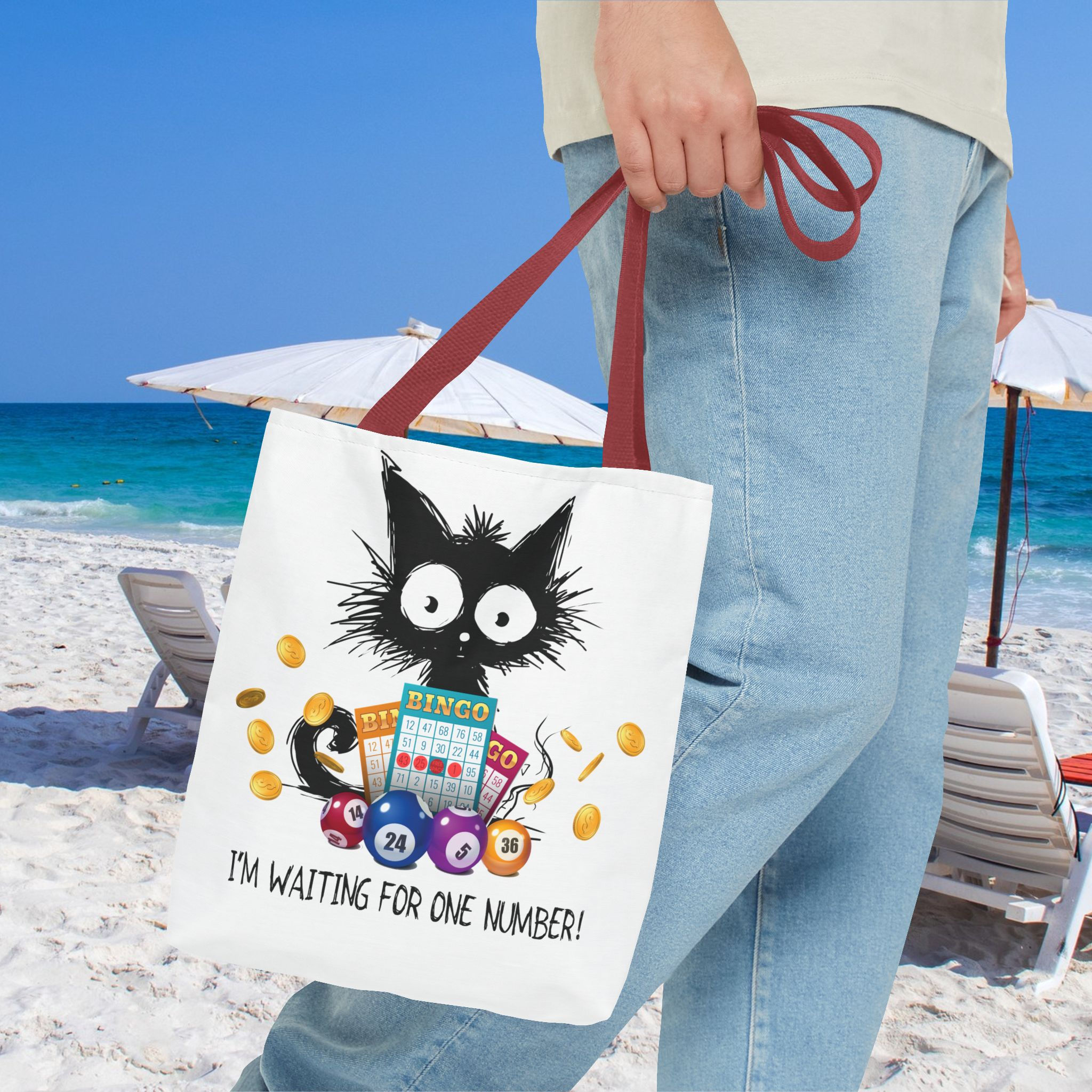 Lucky Bingo Tote Bag - 3 Sizes Available, perfect for bingo, great gift