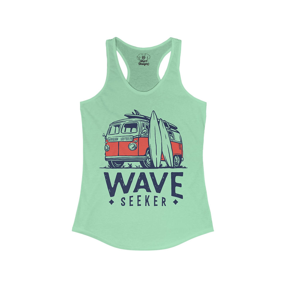 Thumbnail: Summer Beach Tank Top-Summer Tank Top, Women's Tank Top, Sand Waves and Sun