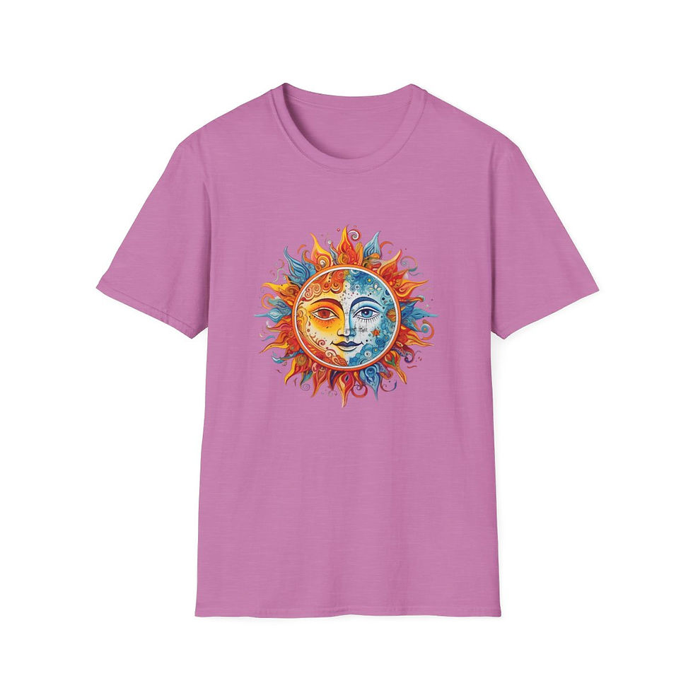 Thumbnail: Sun Moon Celestial shirt-Sun and Moon, Celestial Sun Moon, Celestial Shirt