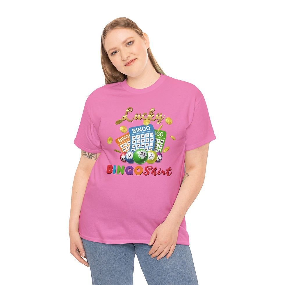 Thumbnail: Lucky Bingo Shirt-Unisex Heavy Cotton Tee