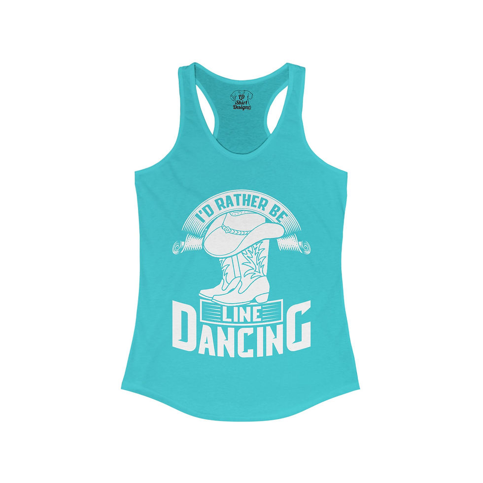 Thumbnail: Dance Racerback Tank Top for Women-Dance Lover, Line Dancing