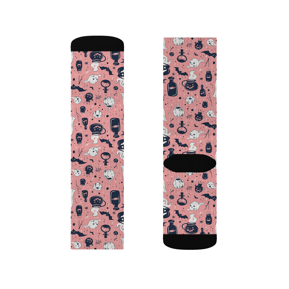 Thumbnail: Halloween Trick or Treat Socks-Halloween socks, Trick or Treat socks