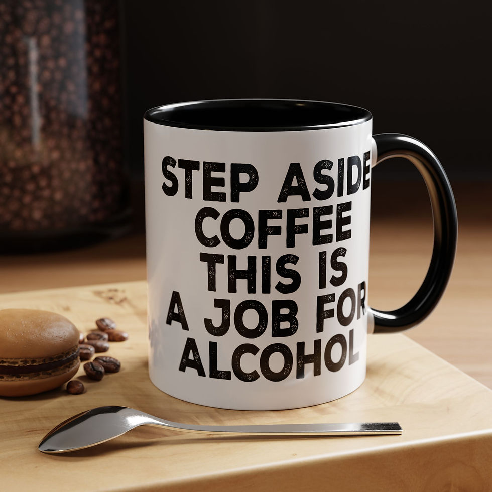 Thumbnail: Coffee and Alcohol Mug – Sip your favorites with a side of humor!