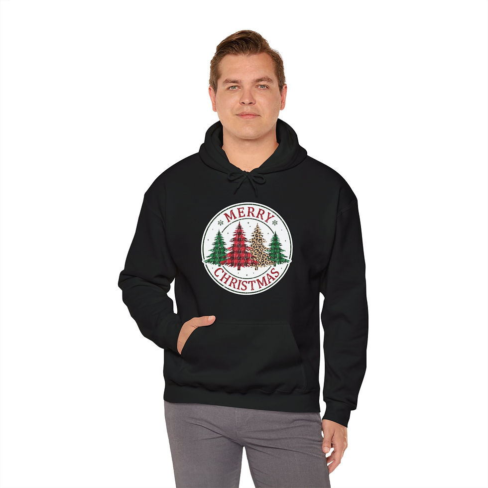 Thumbnail: Christmas Holiday Hoodie Sweatshirt-Unisex Heavy Blend, Merry Christmas