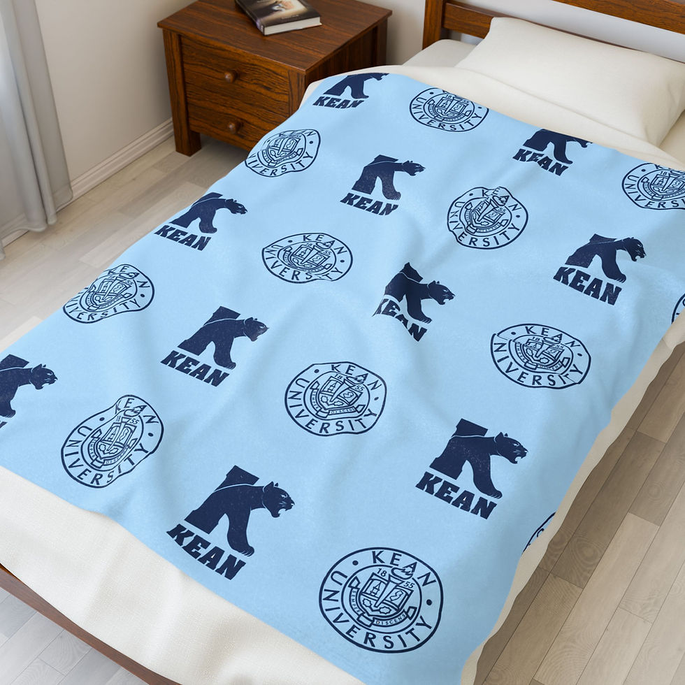 Thumbnail: Personalized Velveteen Plush Blanket-Kean University