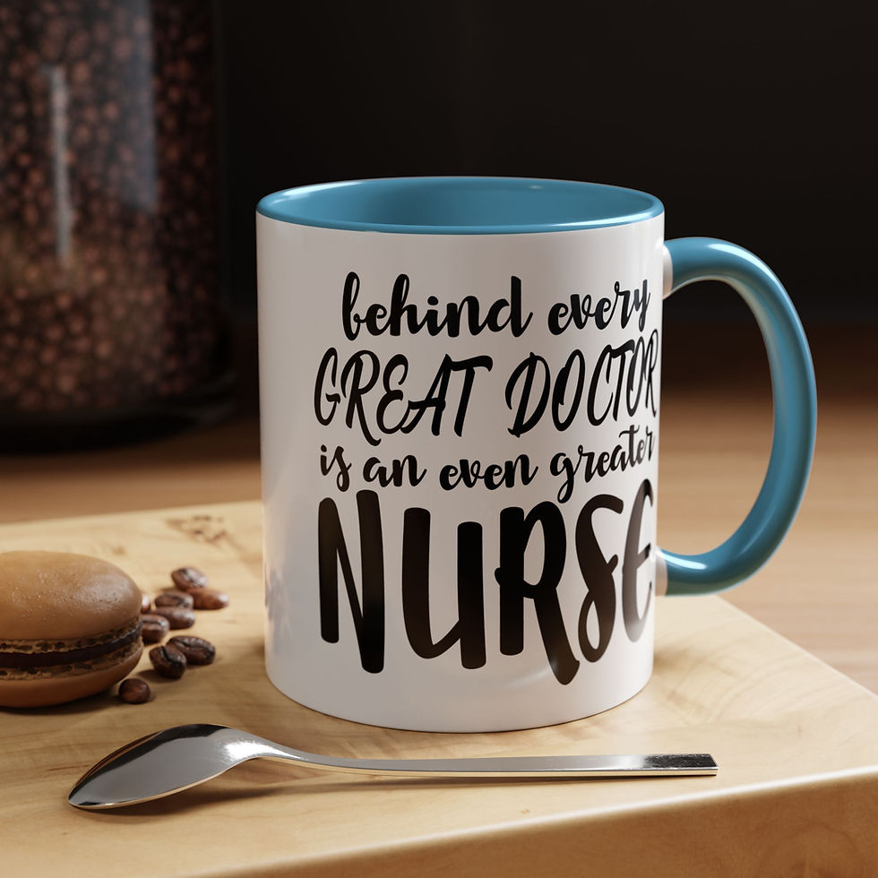 Thumbnail: Mug - Great Doctor Greater Nurse Accent Coffee Mug (11, 15oz)