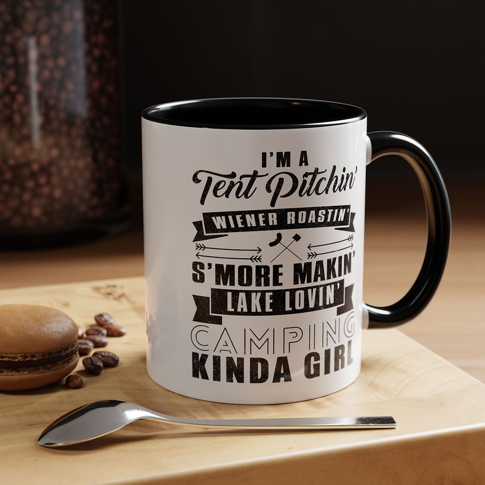 Thumbnail: Funny Camping Girl Mug – Sip, laugh, and embrace the great outdoors!