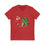 Thumbnail: Christmas Unisex Jersey Short Sleeve V-Neck Tee-Women Christmas shirt, Nurse Tee