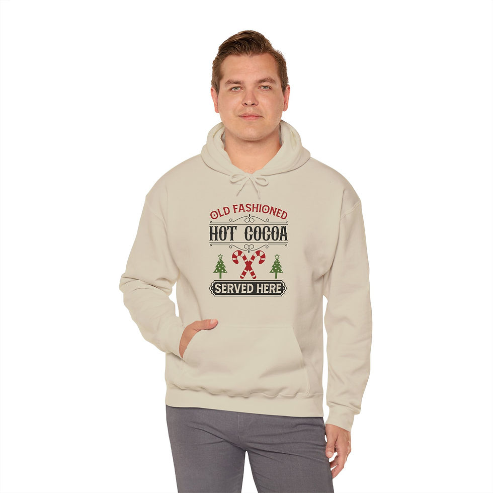 Thumbnail: Christmas Holiday Hoodie Sweatshirt-Unisex Heavy Blend, Hot Cocoa