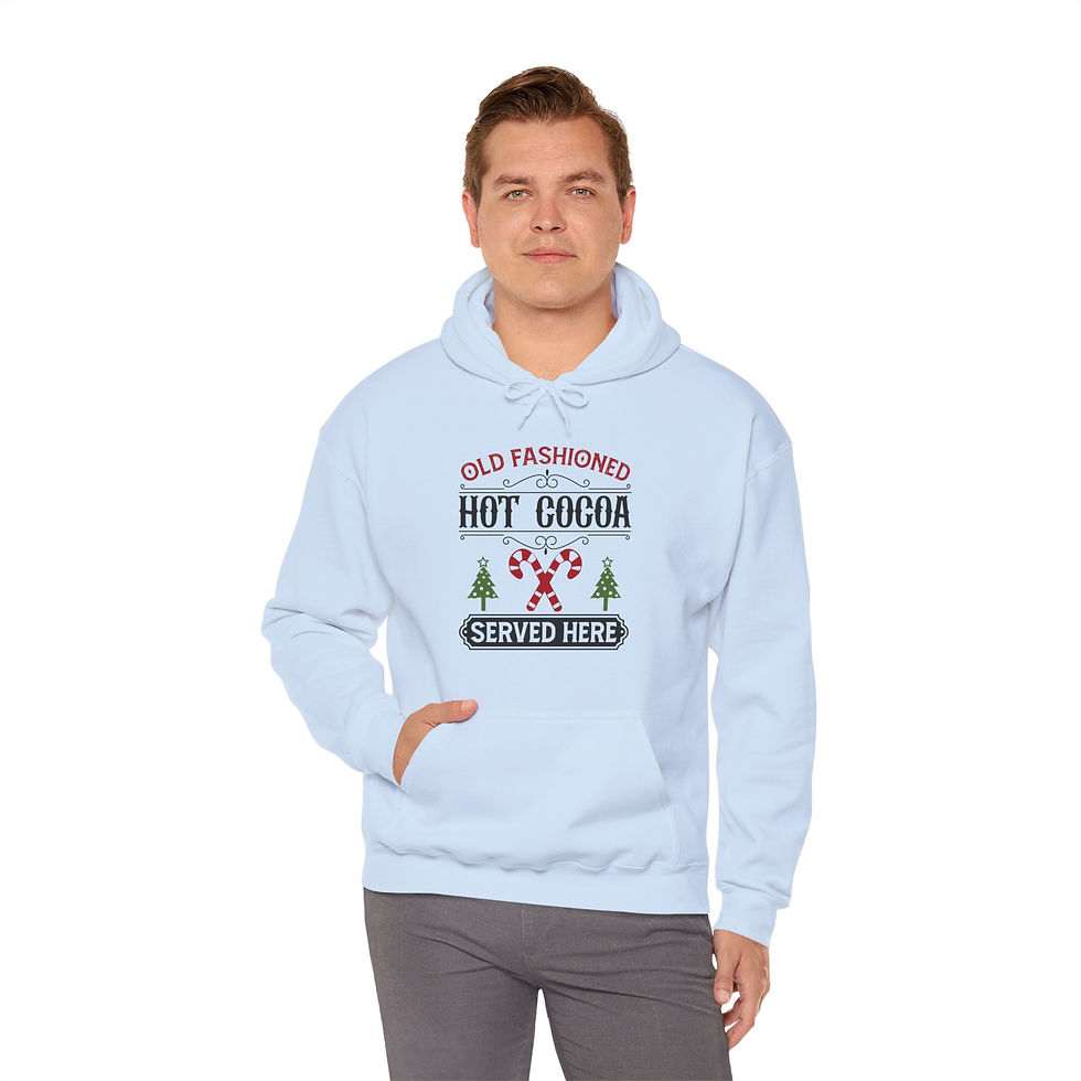 Thumbnail: Christmas Holiday Hoodie Sweatshirt-Unisex Heavy Blend, Hot Cocoa