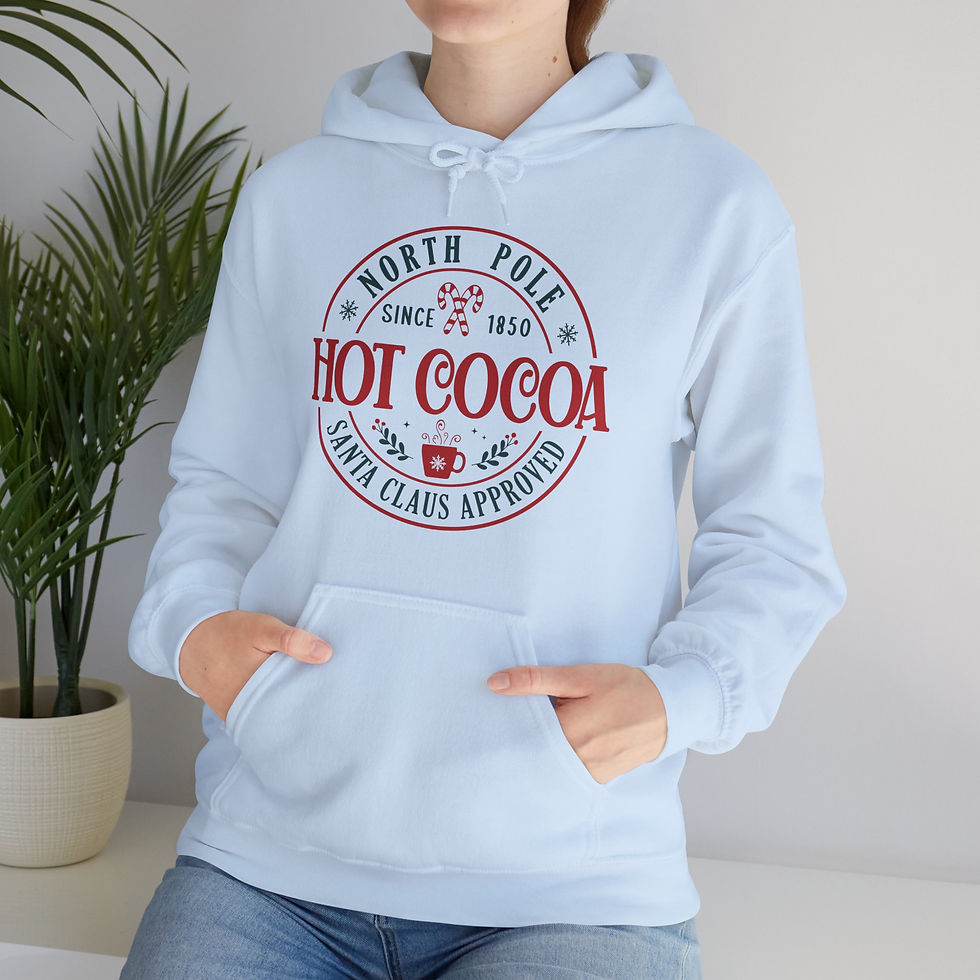 Thumbnail: Christmas Holiday Hoodie Sweatshirt-Unisex Heavy Blend, Hot Cocoa