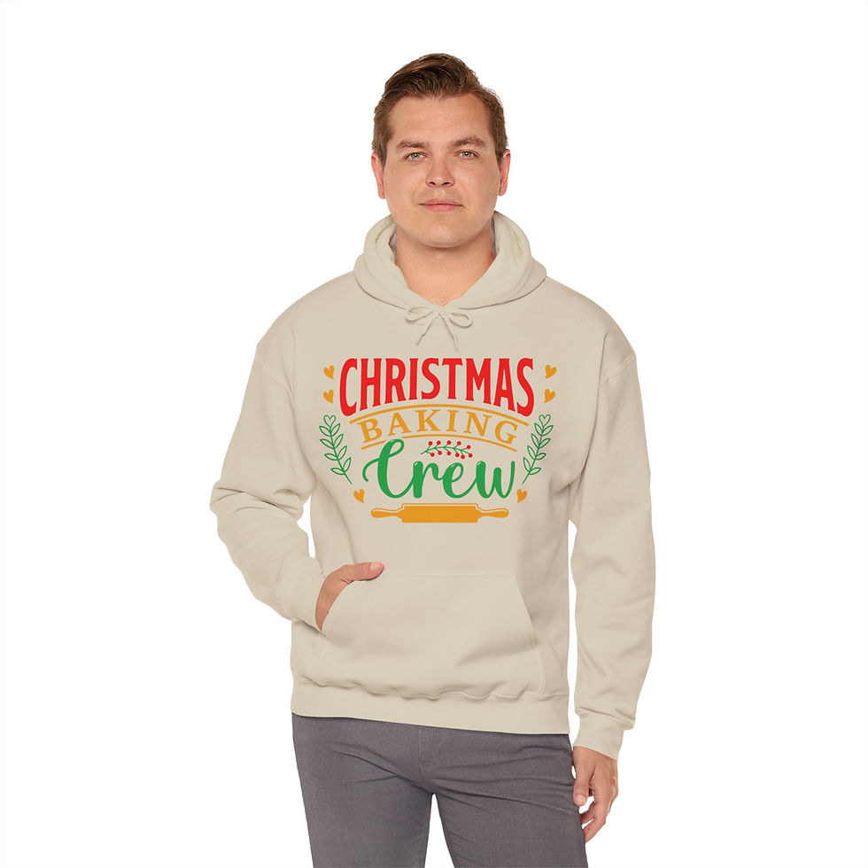 Thumbnail: Christmas Holiday Hoodie Sweatshirt-Unisex Heavy Blend, Baking Crew