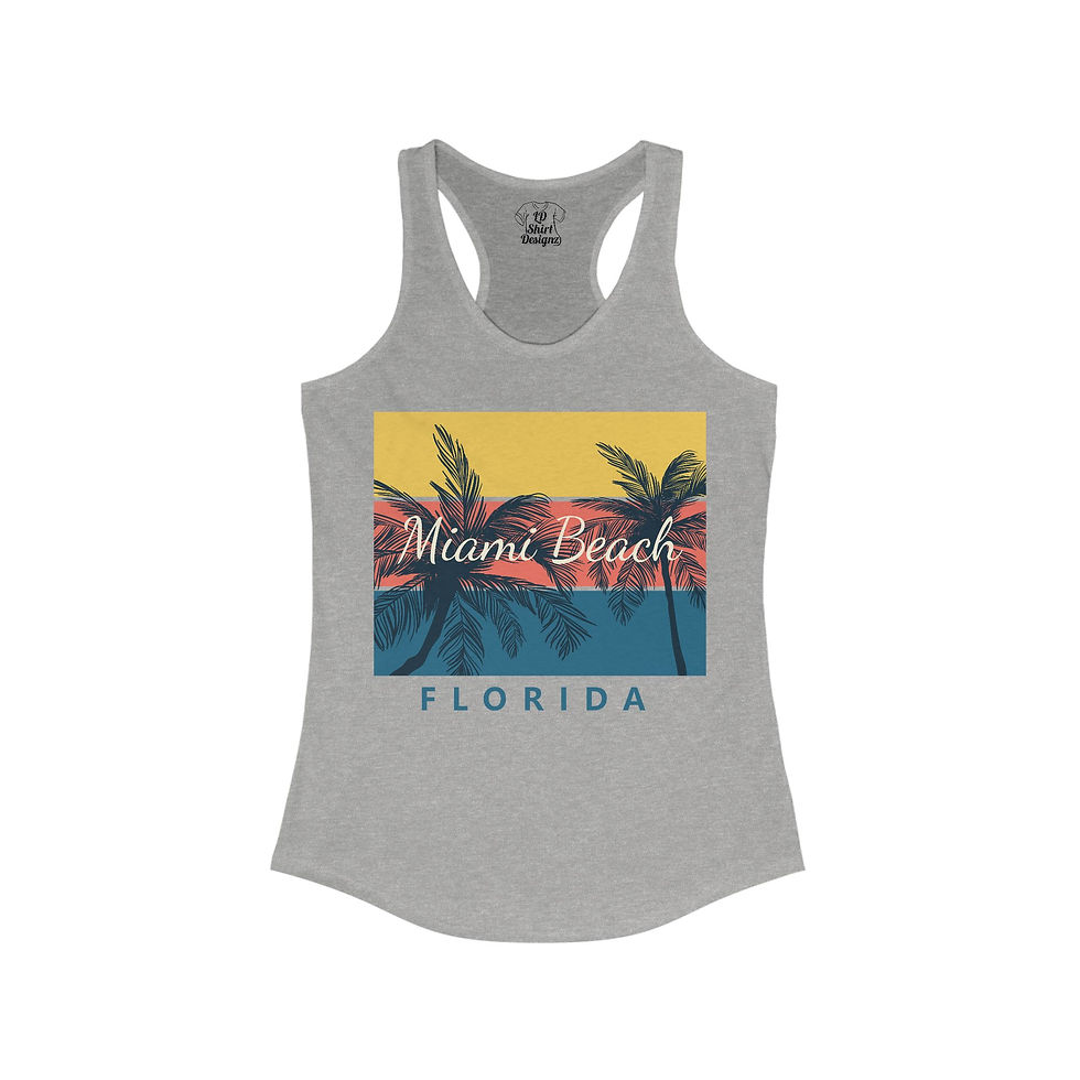 Thumbnail: Summer Beach Tank Top-Summer Tank Top, Women's Tank Top, Sand Waves and Sun