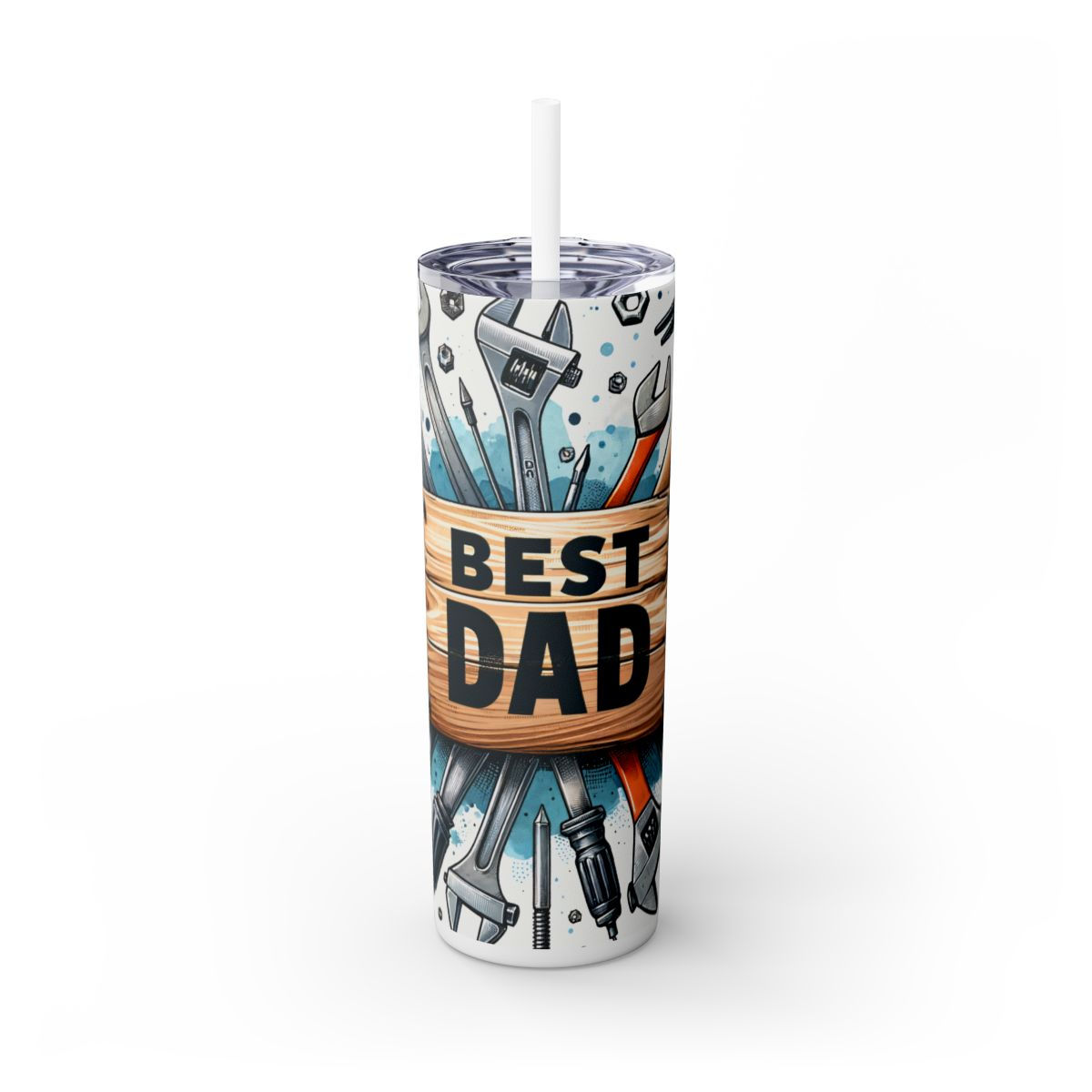 Fathers Day Skinny 20oz. Tumbler with Straw -Dad Tumbler, Fathers Day Gift