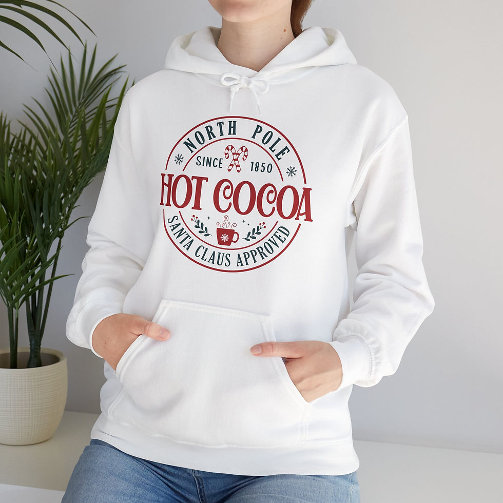 Thumbnail: Christmas Holiday Hoodie Sweatshirt-Unisex Heavy Blend, Hot Cocoa