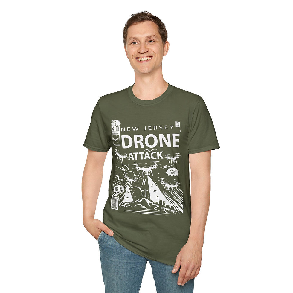 Thumbnail: New Jersey Drone Attack-Welcome to New Jersey, Attack of the Drones,Drone shirt