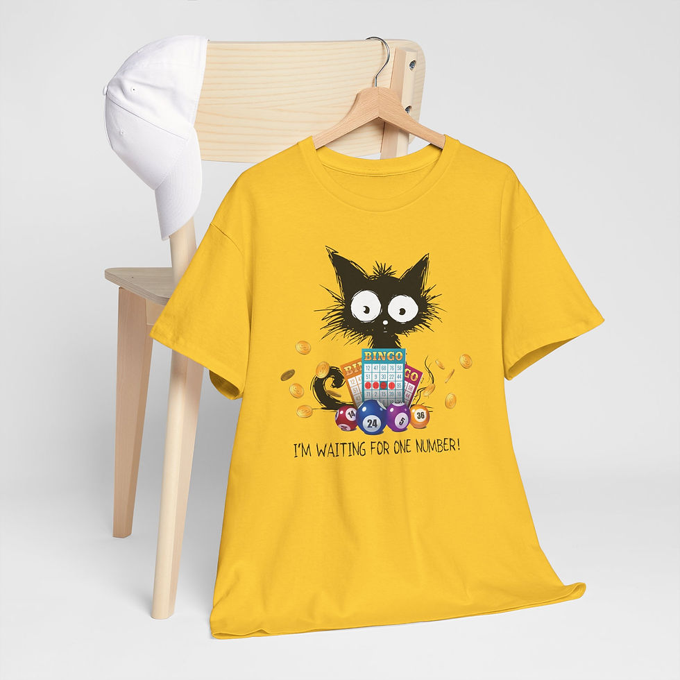 Thumbnail: Lucky Cat Bingo Shirt-Unisex Heavy Cotton Tee