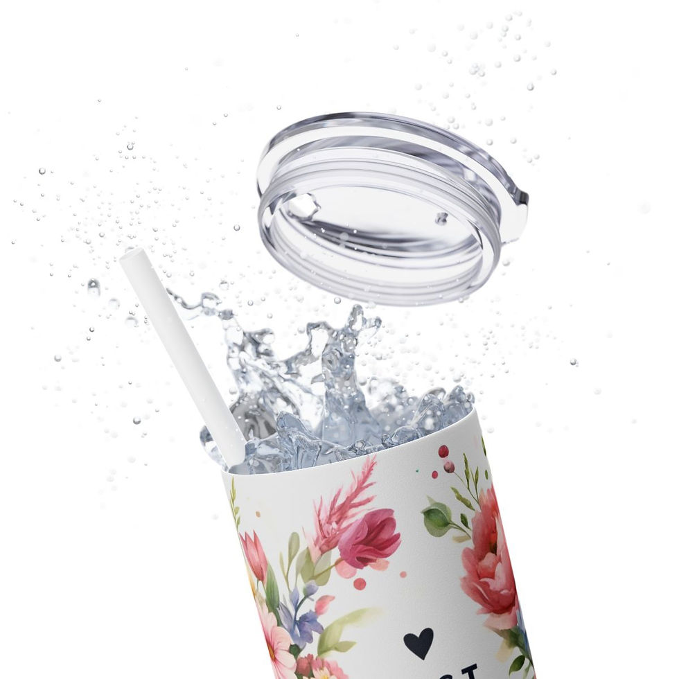 Mothers Day Skinny 20oz. Tumbler with Straw -Mom Tumbler, Mothers Day Gift