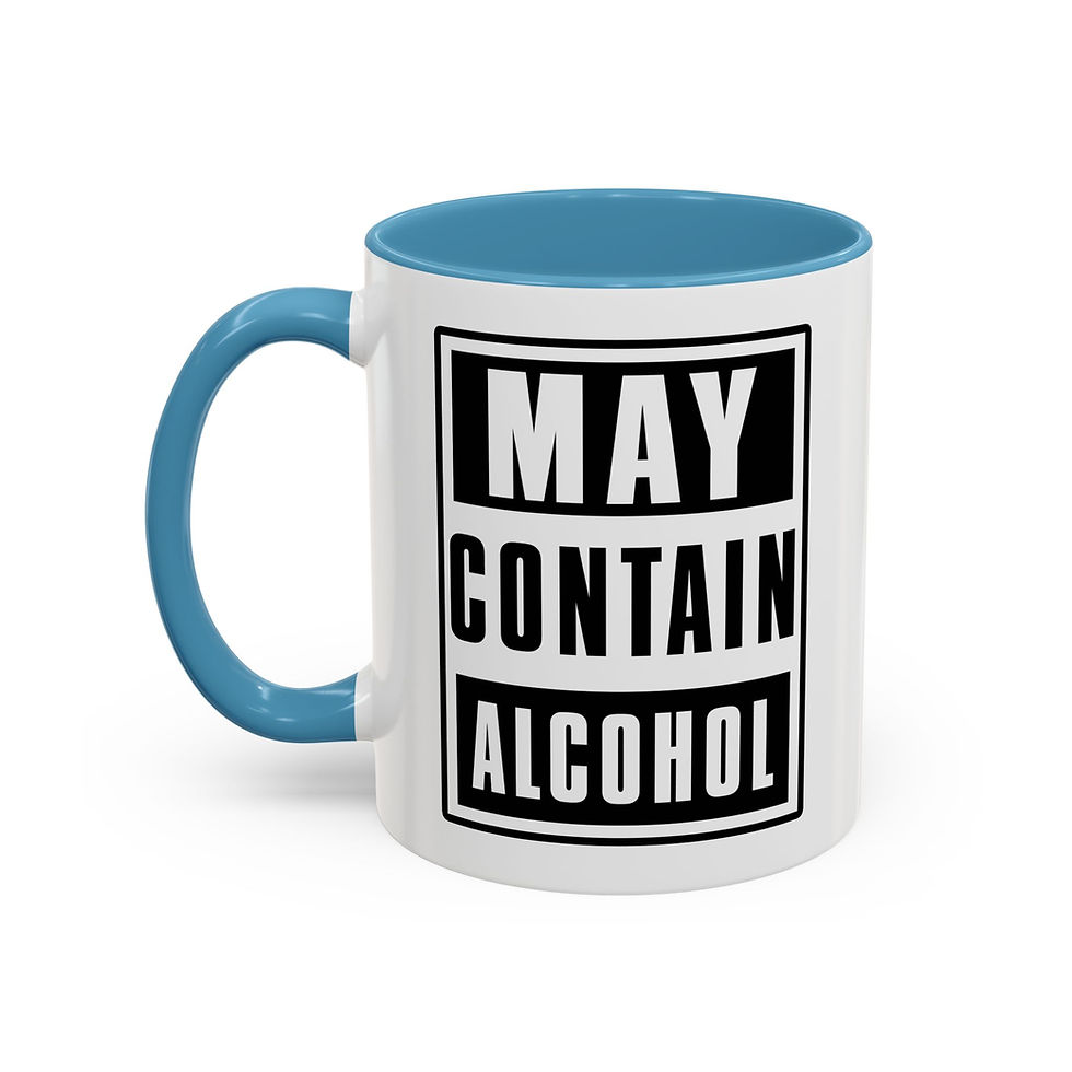 Thumbnail: May Contain Alcohol Mug – Sip with humor and a dash of mischief!