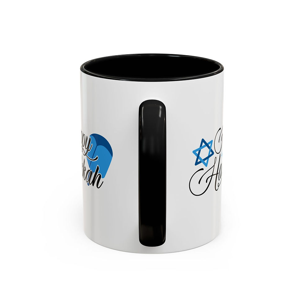 Thumbnail: Hanukkah Coffee Mug (11 oz. 15oz.)-Hanukkah Mug,Happy Hanukkah mug,Hanukkah gift