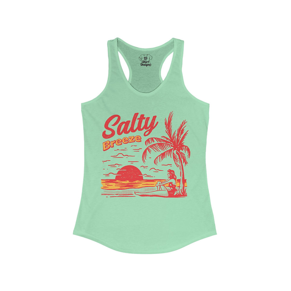 Thumbnail: Summer Beach Tank Top-Summer Tank Top, Women's Tank Top, Sand Waves and Sun