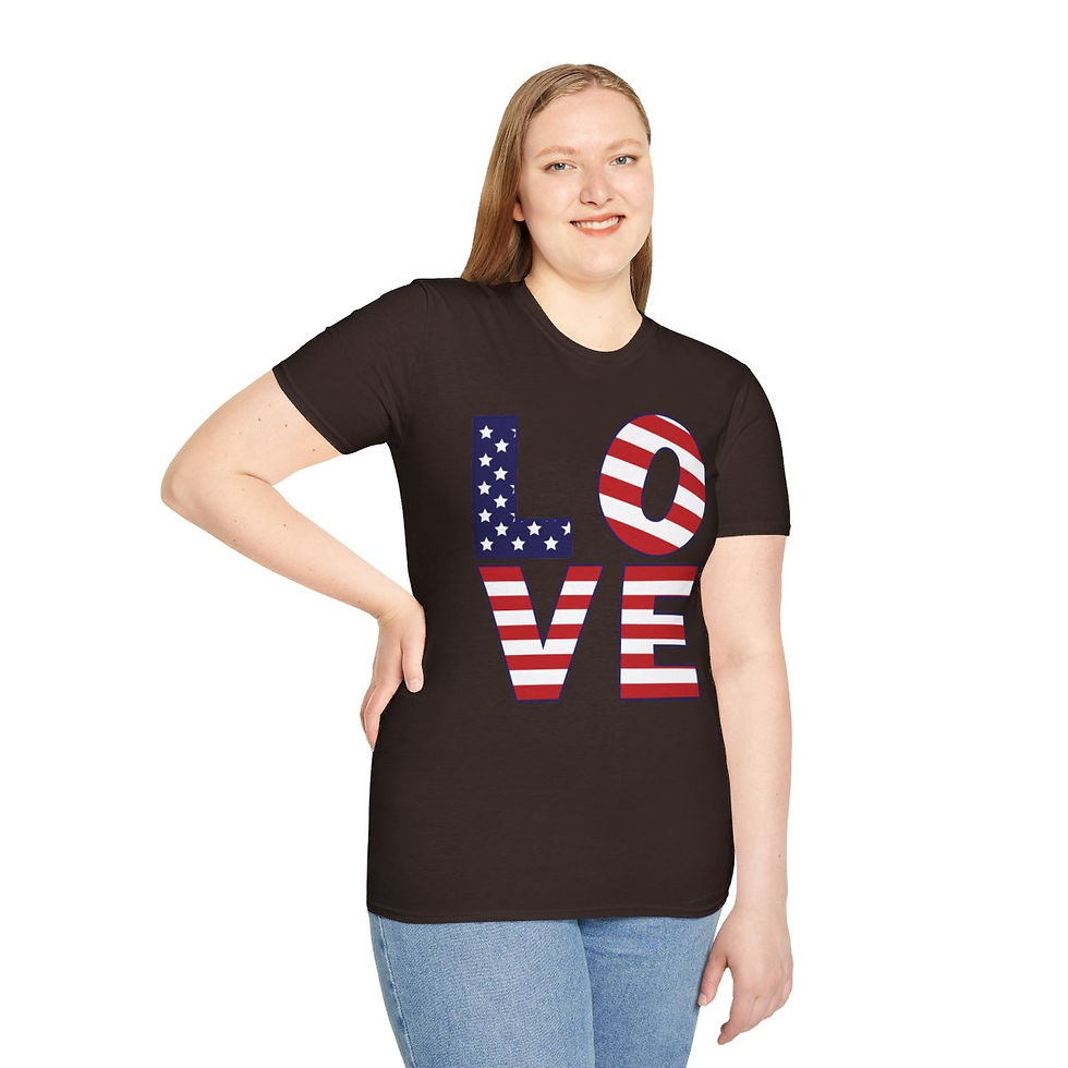 Thumbnail: Patriotic Shirt-America, Patriotic Gift, Red White Blue, America Shirt, Freedom