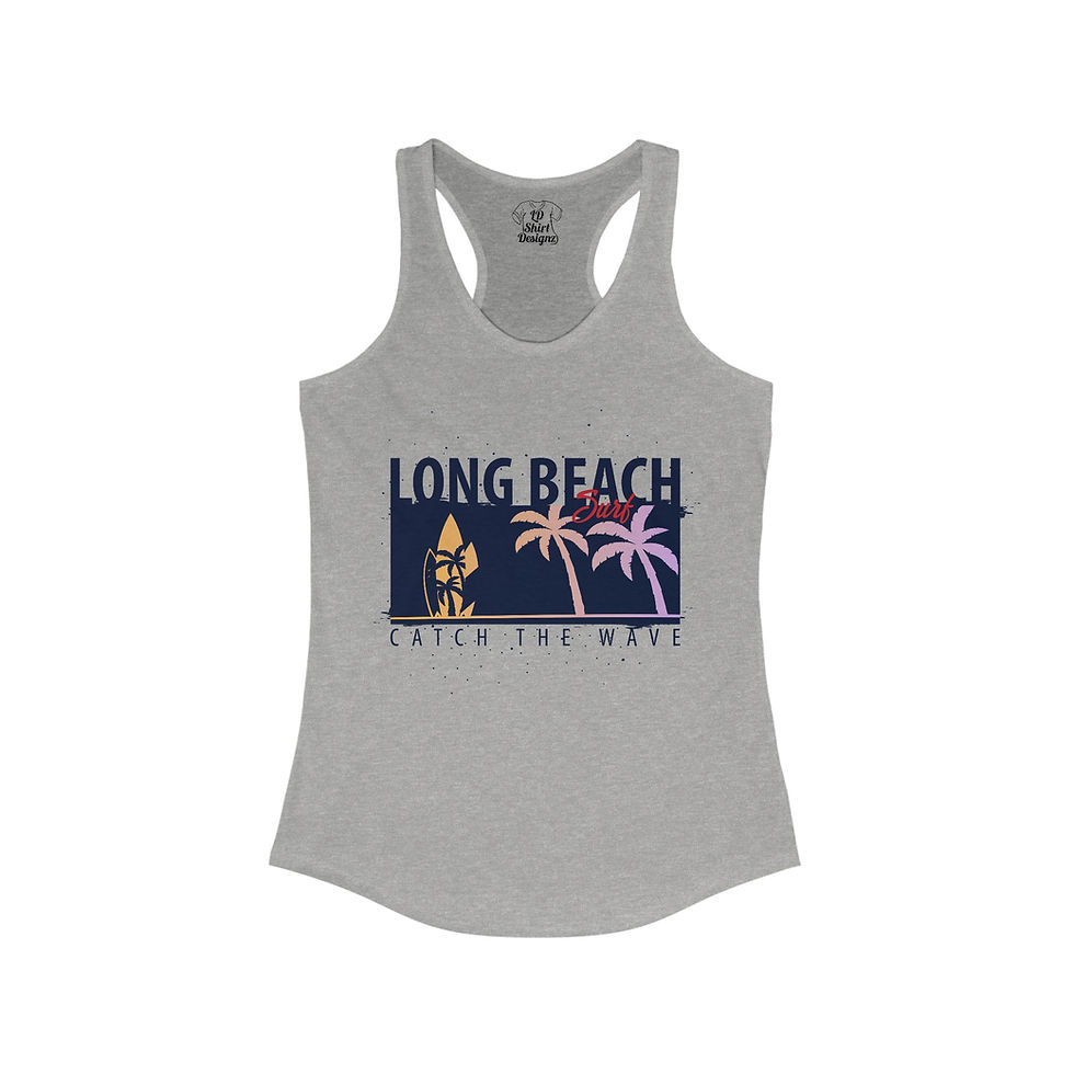 Thumbnail: Summer Beach Tank Top-Summer Tank Top, Women's Tank Top, Sand Waves and Sun