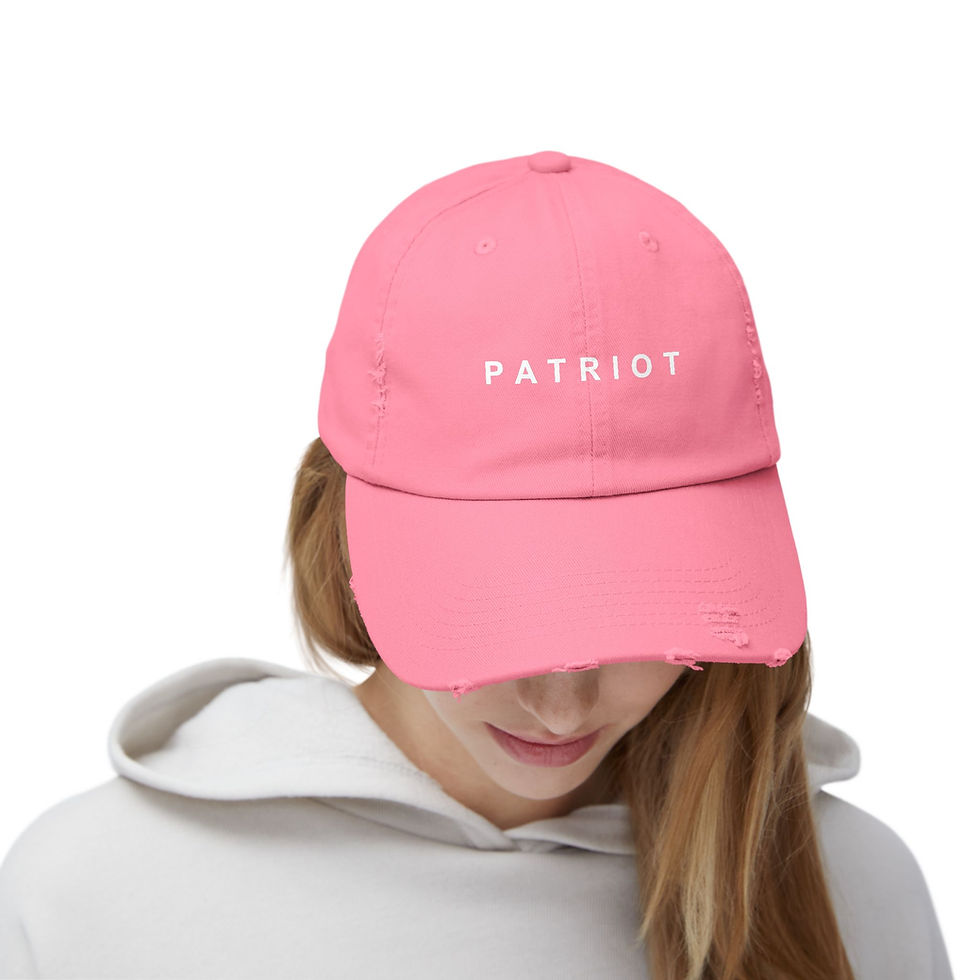 Thumbnail: Printed Distressed Cap - Patriot Hat - Charie Kirk Patriot Hat